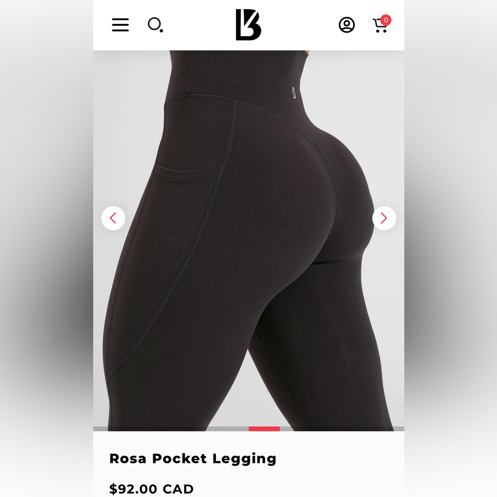 Buffbunny Rosa Pocket Legging In Navy Blue (Size M)
